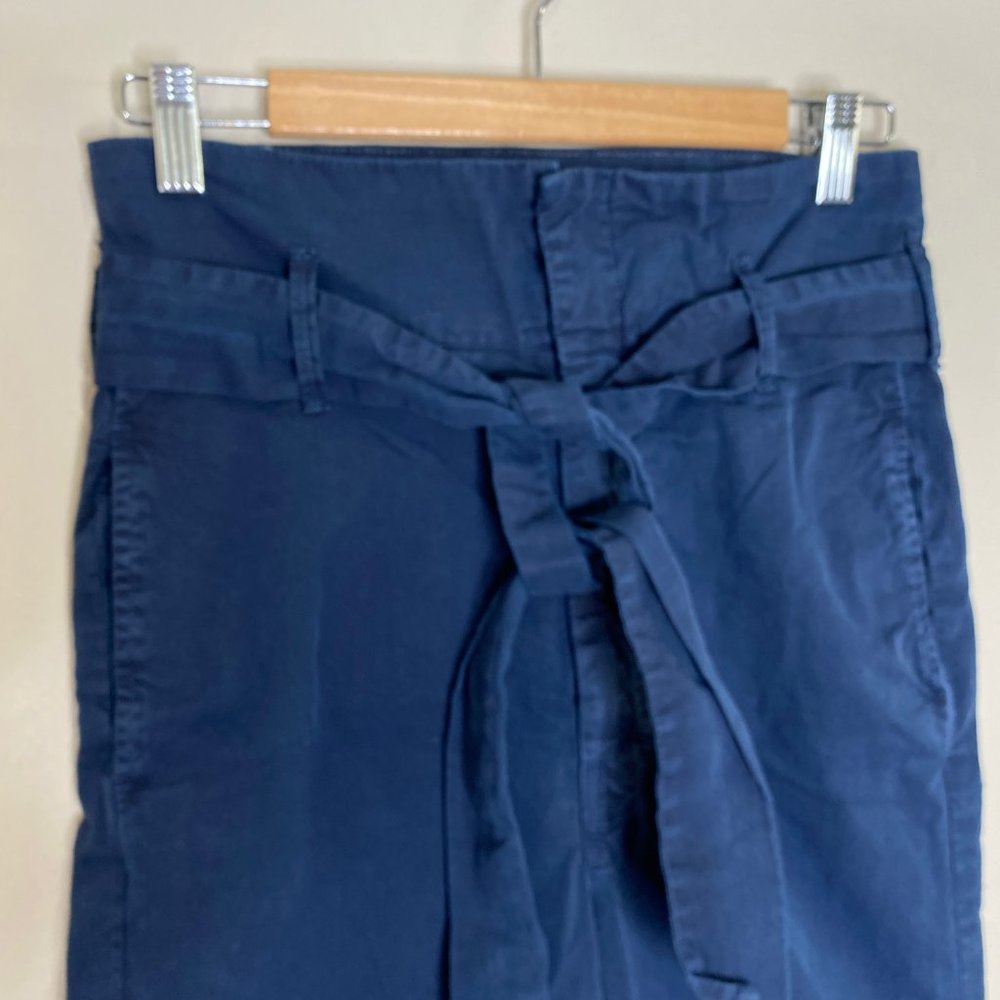 Mother The Paperbag Greaser Ankle Pants  More Than Words / Navy - Picture 5 of 15